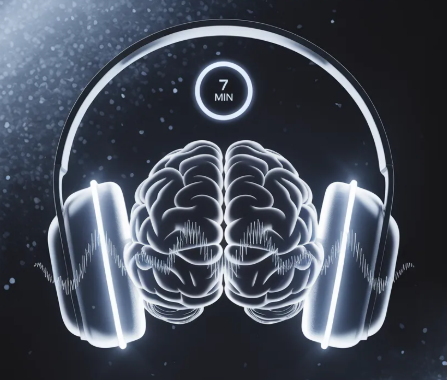 Não bộ với headphones kích hoạt sóng theta